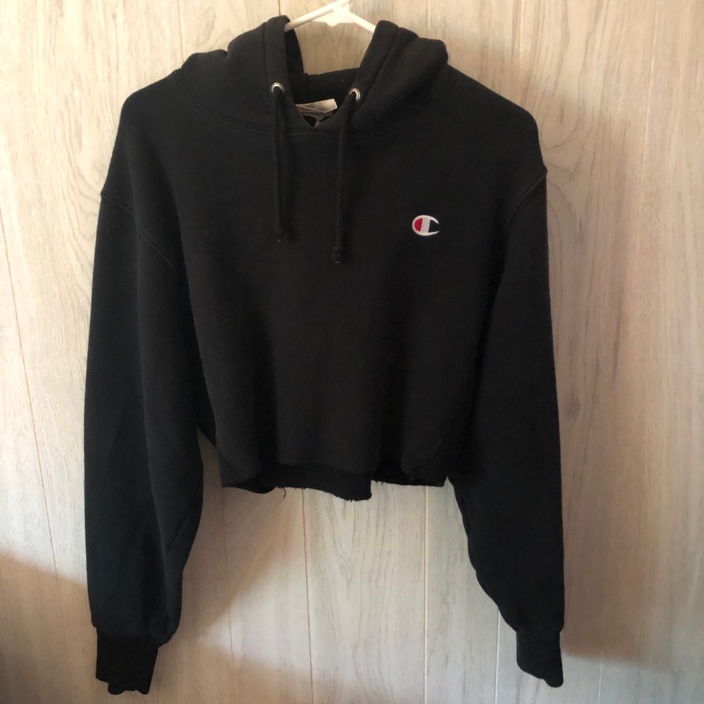 CROPPED CHAMPION HOODIE